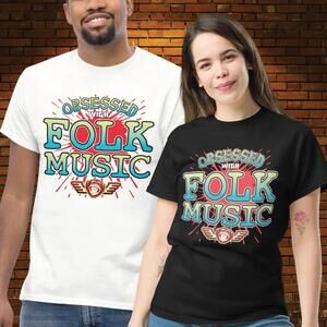 Folk Music Novelty Unisex Graphic T Shirt
